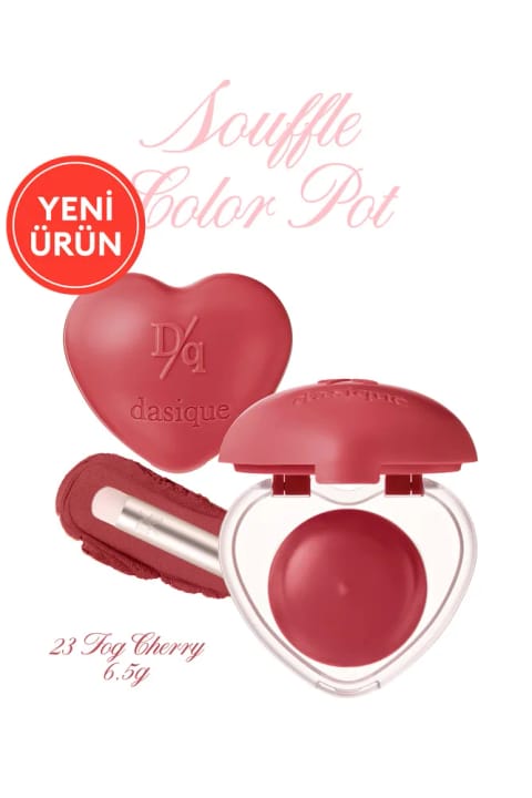 dasique رژ لب و رژگونه مخملی با بافت فومی و پیگمانتاسیون بالا