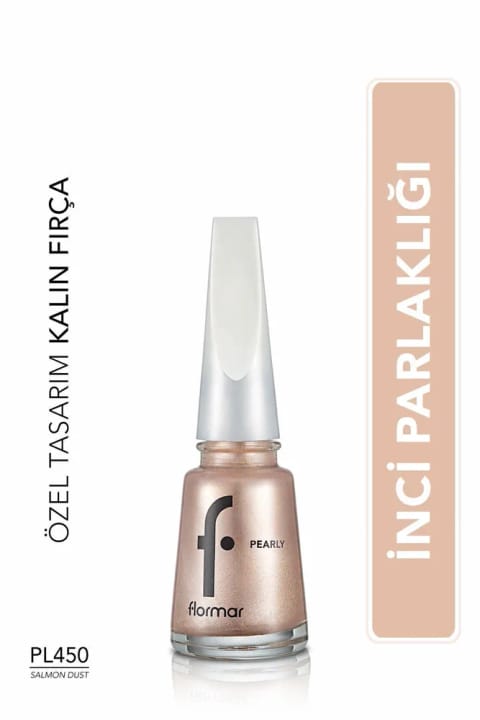 Flormar Oje Yeni Maxi Brush Pearly PL450 Salmon Dust