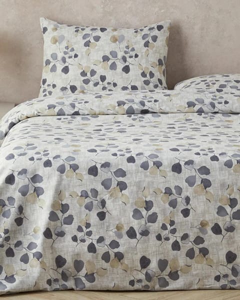 ست روتیخواب یک نفره با ملافه کریپ Textured Ivy بژ