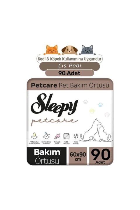 Sleepy Petcare محافظ حیوانات خانگی 60×90 سانتی‌متر 3×30 (90 عدد)