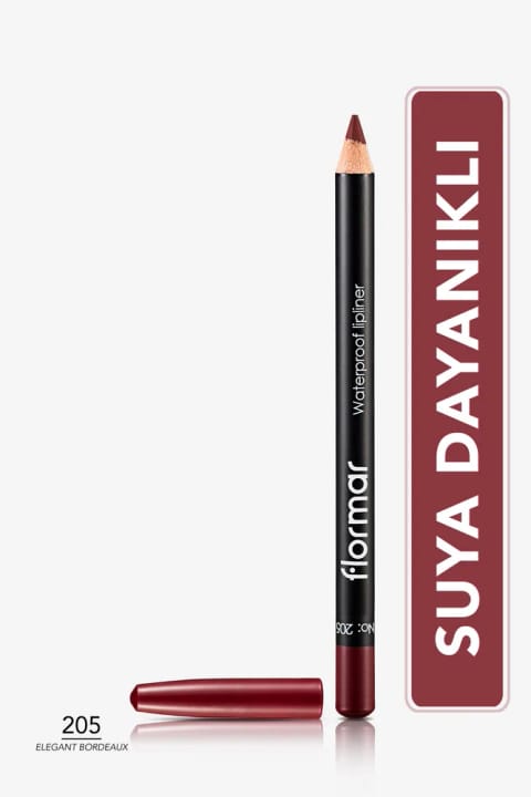 Flormar خط لب ضدآب - Lipliner 205 Elegant Bordeaux
