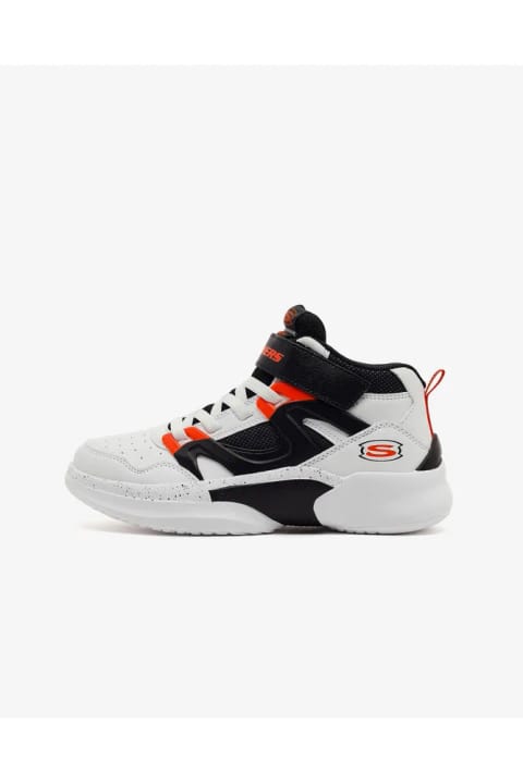 SKECHERS SKX COURT HYPE کتانی بسکتبال سفید پسر بچه بزرگ 406072L WBO