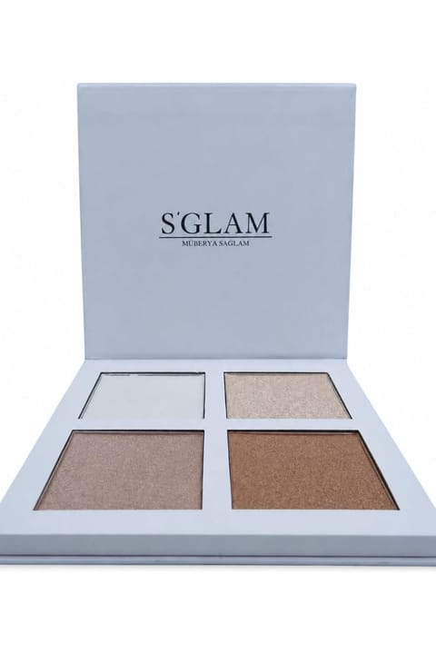 پالت سایه چشم هایلایتر ۴ رنگ S'GLAM