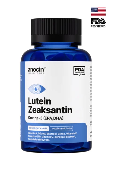 anocin لوتئین زآگزانتین + امگا 3 کمپلکس مولتی‌ویتامین چشم