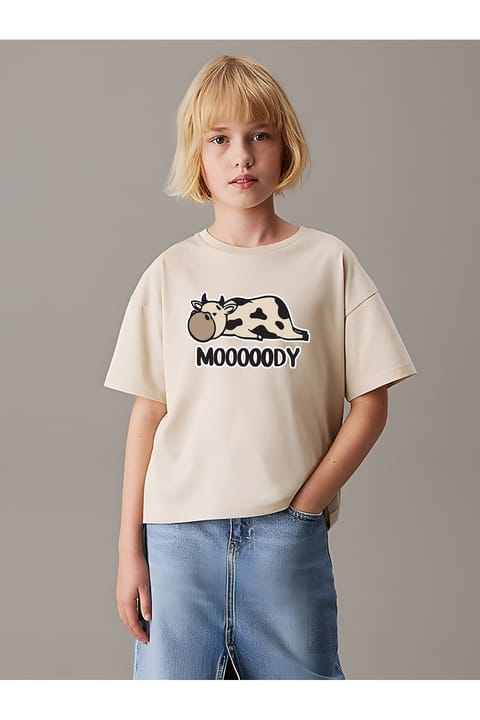 تیشرت نخی چاپی Moody کودک uyguntarz