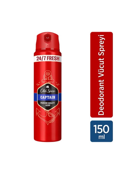 Old Spice Captain اسپری بدن مردانه 150 میلی‌لیتر