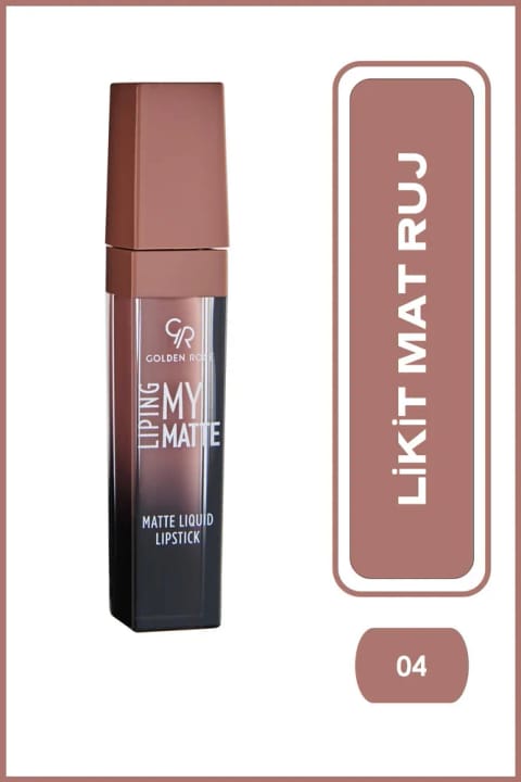 Golden Rose Liping My Matte - 04 - رژ لب مایع مات