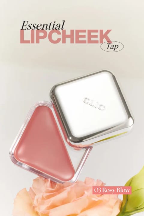 بالم براق رنگدهنده لب و گونه کلایو Essential Lipcheek Tap (03 Rosy...