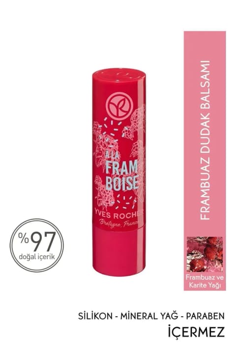 Yves Rocher بالم لب مرطوب و مغذی تمشک - رنگی - 4.8 گرم