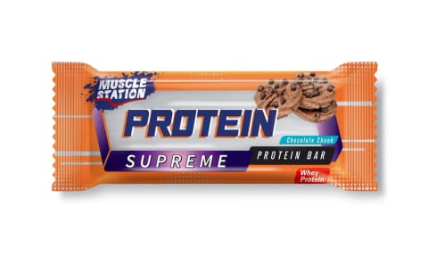 Muscle Station Supreme Protein Bar Chocolate Chunks 40 Gr تک عددی