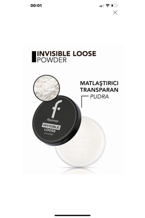 Flormar Invisbble پودر فشرده مات‌کننده
