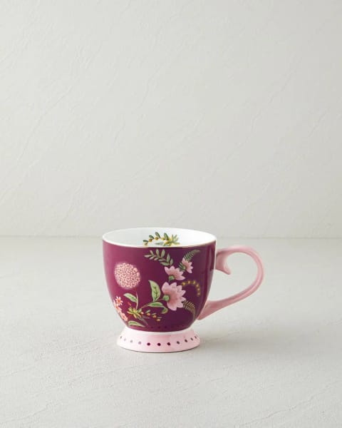 ماگ Loly New Bone China ۴۶۰ میلی‌لیتر بورگوندی