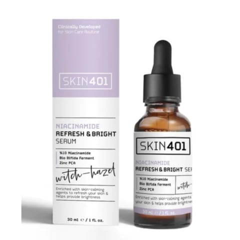 Skin401 سرم revitalisant و روشن‌کننده حاوی 10% Niacinamide 30ml