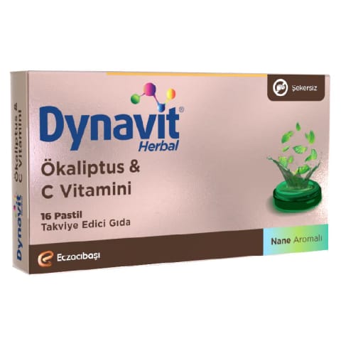 Dynavit اکالیپتوس + ویتامین C ۱۶ قرص پاستیلی