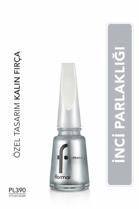 لاک ناخن مرواریدی فلورمار با فینیش نیمه شفاف و براق - PL390 STYLISH S...