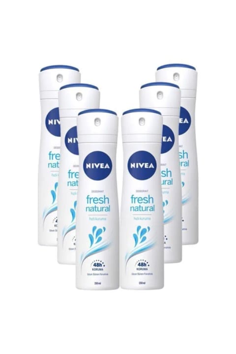 NIVEA Fresh Natural دئودورانت اسپری زنانه 6×150 میلی‌لیتر