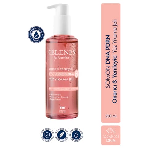 Celenes ژل شستشوی صورت Somon DNA ۲۵۰ میلی‌لیتر