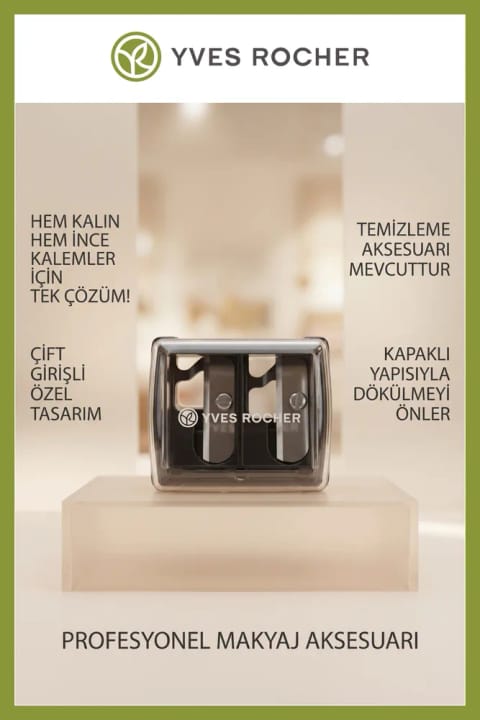 تراش دوطرفه Yves Rocher – سازگار با مدادهای ضخیم و نازک