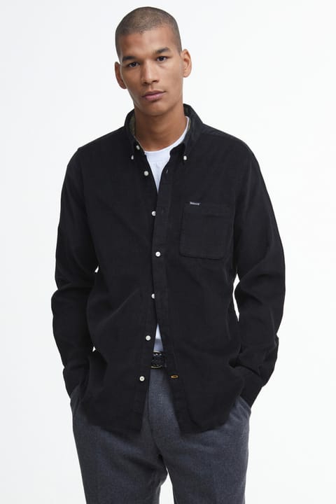 پیراهن کوردویی Ramsey Tailored Barbour مدل BK31 رنگ مشکی