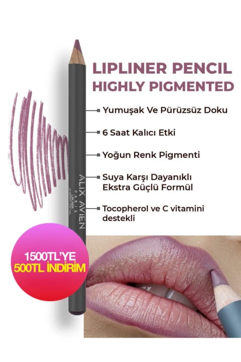 Alix Avien خط لب ماندگار و مرطوب‌کننده بدون پخش شدن — 22 Berry Coctail