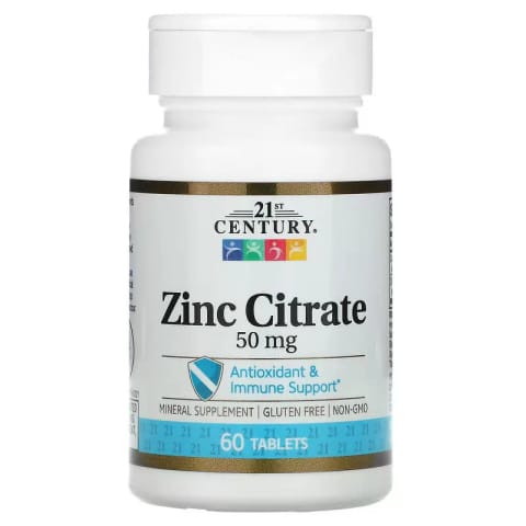 21st Century Zinc Citrate 50 mg 60 عدد قرص