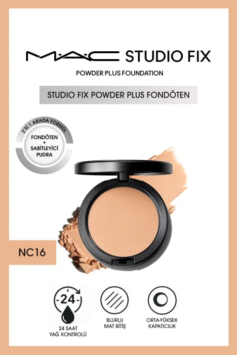 فونداسیون پودری M.A.C Studio Fix Powder Plus - NC16