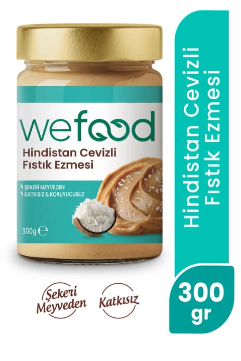 Wefood کره بادام زمینی با نارگیل 300 گرم
