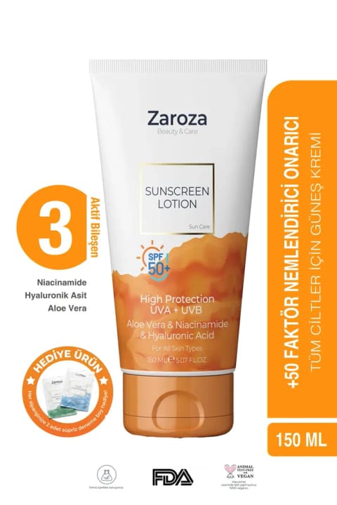 ZAROZA Ultra Yoğun - مرطوب‌کننده ضدآفتاب SPF 50