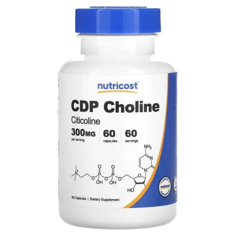 Nutricost CDP Choline Citicoline 300 mg 60 کپسول