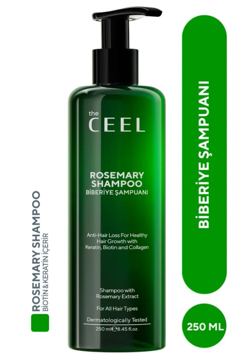 شامپوی مراقبت از مو رزماری The Ceel | حاوی Keratin، Biotin و عصاره کلاژن هیدرولیزه