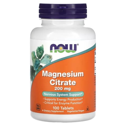 NOW Foods Magnesium Citrate 200 mg 100 Tablet