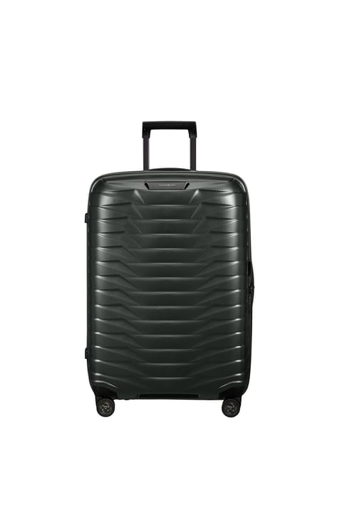 چمدان Samsonite Proxis سبز تیره اسپینر ۴ چرخ سایز متوسط ۶۹cm