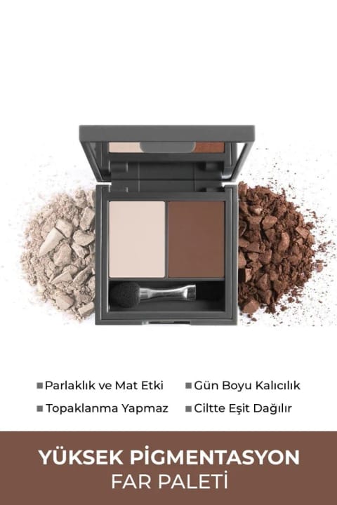 Alix Avien سایه چشم دو رنگ - Duo Eyeshadow 207 Soft Beige & Walnut 3 g