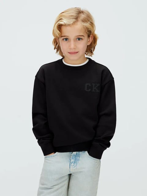 هودی پسرانه یقه گرد راحت Calvin Klein