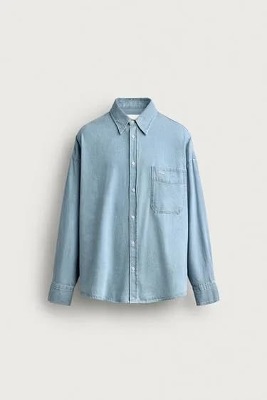 پیراهن جین گلدوزی شده مدل Relaxed Fit