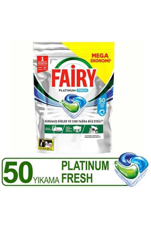 Fairy Platinum Fresh ماشین ظرفشویی کپسولی ۵۰ عددی
