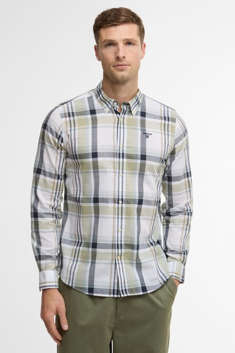 پیراهن جینمانند Barbour Kidd Tailored GN34 Laurel Green