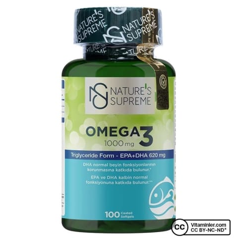 Nature's Supreme Omega 3 1000 Mg 100 کپسول