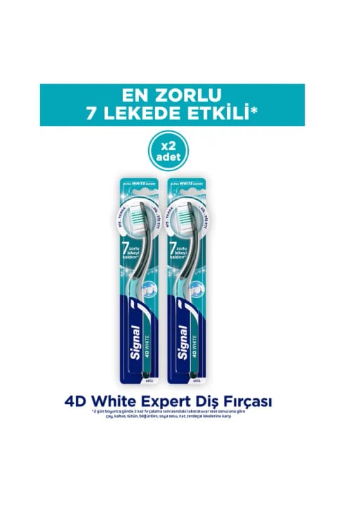 مسواک Signal 4D White Expert متوسط x2