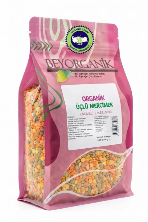 BEYORGANİK ارگانیک مخلوط غلات آناتولی سهمگانه ۱ کیلوگرمی (بدون آفتکش و آفلاتوکسین...)
