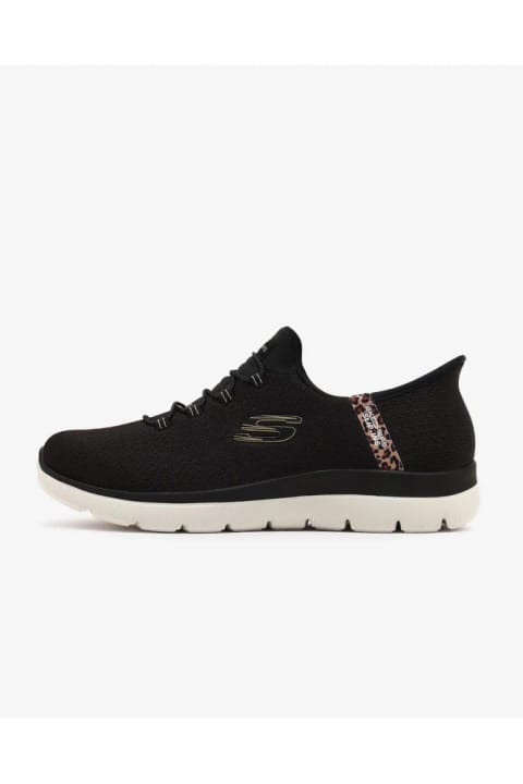 SKECHERS SUMMITS LEOPARD CHIC زنانه کتانی مشکی 150275TK BKMT