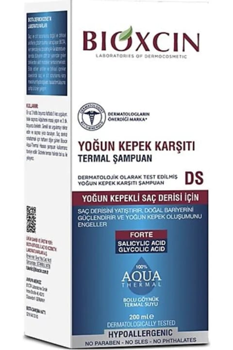 شامپو Bioxcin آکواترمال DS ضد شوره شدید ۲۰۰ میلیلیتر