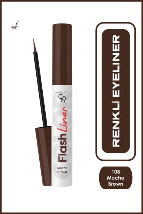 Golden Rose Flash Liner Eyeliner شماره ۱۰۸ Mocha Brown
