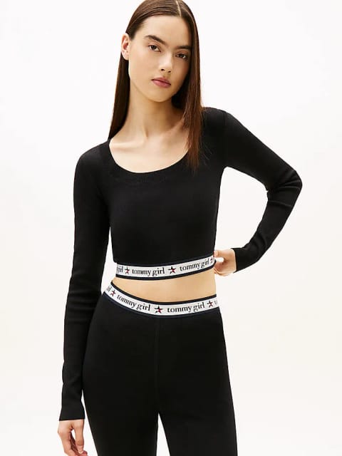 Tommy Girl بافت کراپ زنانه