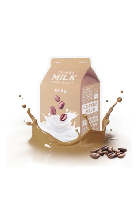 ماسک ورقهای ضد پیری میشا (قهوه-شیر) A'pıeu Coffee Milk One-pack