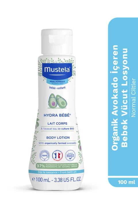 لوسیون بدن مرطوب‌کننده نوزاد Mustela حاوی آووکادو ارگانیک 100 ml