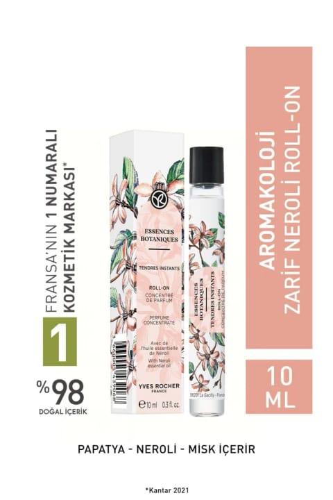Yves Rocher Aromakoloji غلظت عطر رول‌آن - نرولی ظریف ۱۰ میلی‌لیتر
