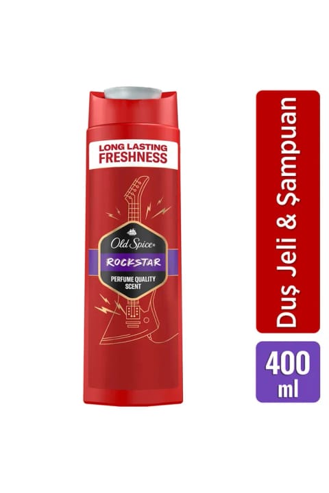 Old Spice ژل دوش و شامپوی مردانه Rockstar ۴۰۰ میلیلیتر