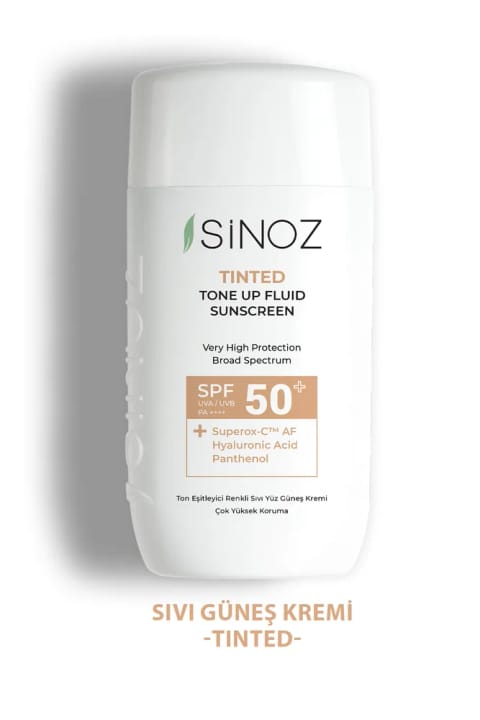 ضدآفتاب مایع رنگی صورت SİNOZ SPF50+ - با فیلترهای نسل جدید ضدآفتاب...