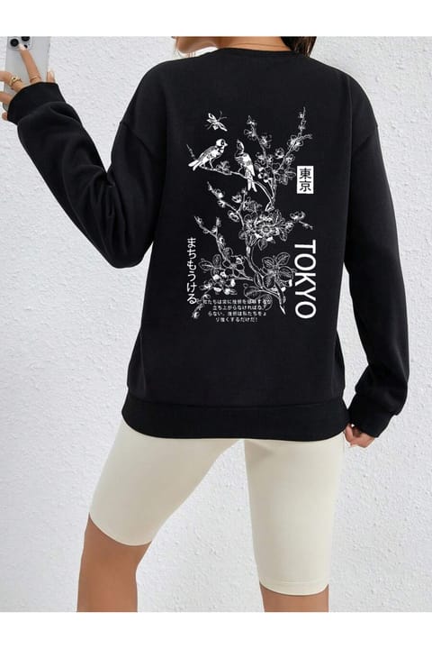 سویشرت اورسایز یونیسکس طرح Tokyo برند uyguntarz